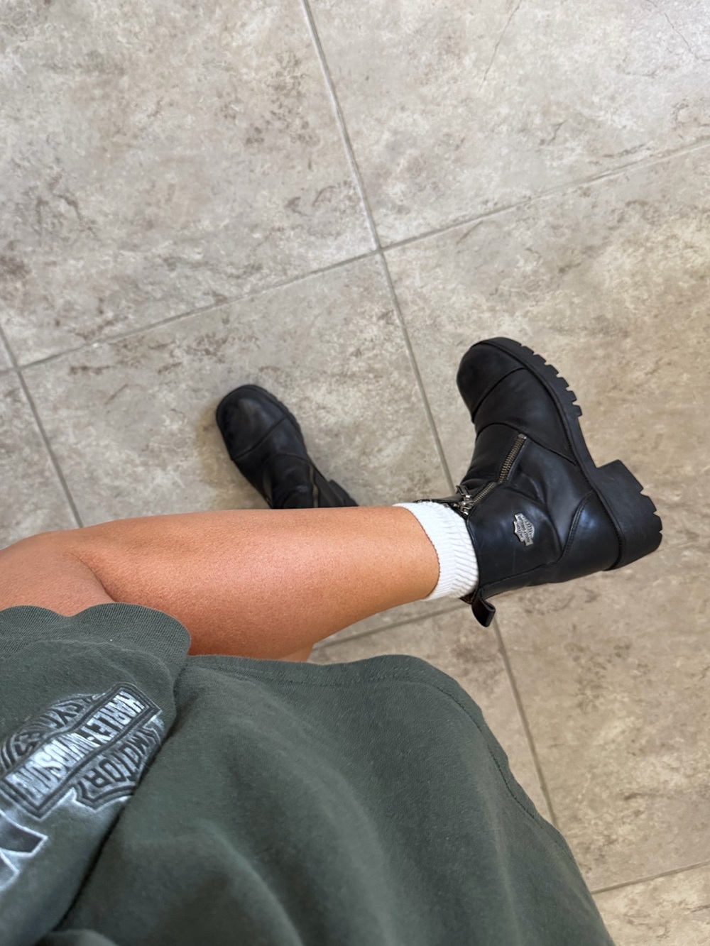 Harley Davidson black boots